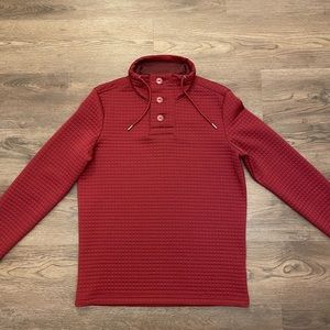 Boston Traders Red Funnel Neck Sweatshirt